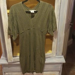 Max Studio Olive Green Sweater Dress. ANS0247